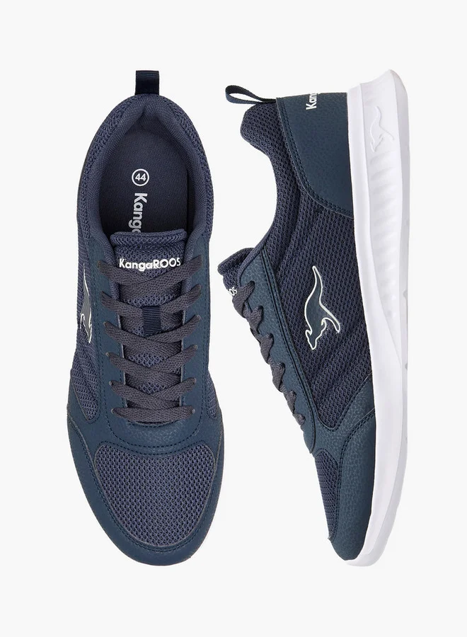 kangaROOS Men's Textured Sports Shoes with Lace-Up Closure