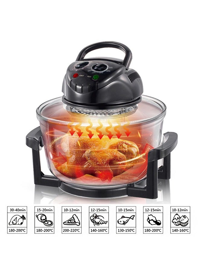 يولو - مطبخ صحي مقلاة الهواء، 12L 1300W مقلاة الهواء بدون زيت عملية سهلة - Image 1