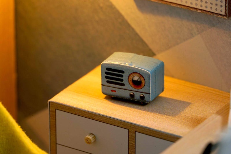 CUTEROOM DIY Doll Room Miniature Furniture Wooden House Kit - Wooden Dolls House Kit with Dust Cover & LED Light and Accessories - QT Series Dollhouse - Image 3