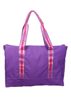 CUBS Double Face Tote Bag Multicolor Large Purple Plain & Tie Dye  - Image 1