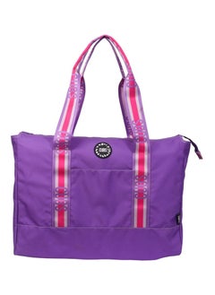 CUBS Double Face Tote Bag Multicolor Large Purple Plain & Tie Dye  - Image 3