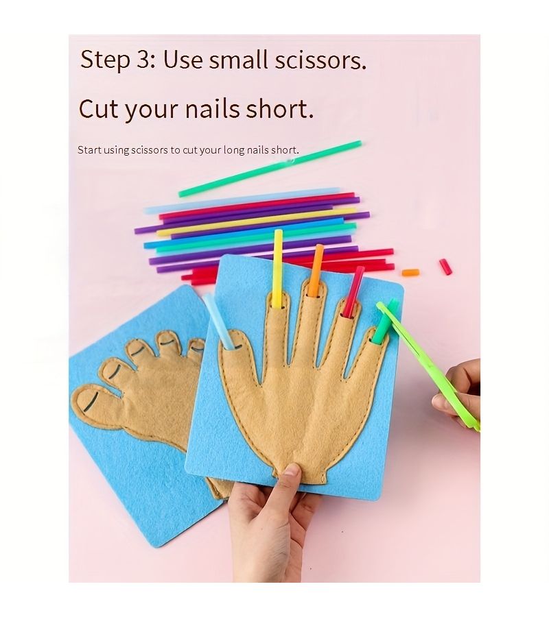 Small Foot Set Nail Practice For Fine Motor Skills Training Exercise Manual Skills Children 3 Plus - Image 3