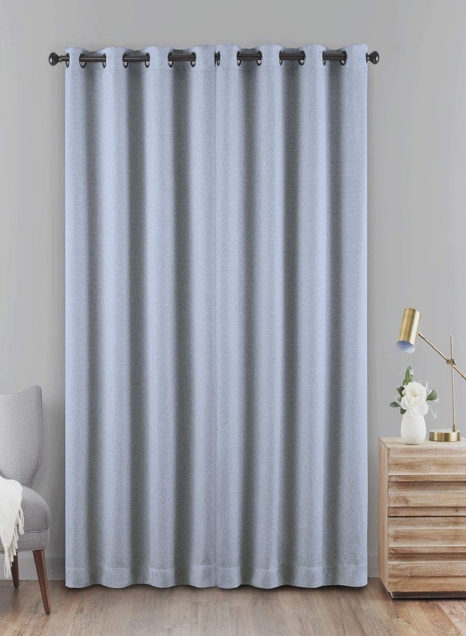 إكليبس ستائر إكليبس كارا ذات حلقات معدنية لغرفة النوم، لوحة واحدة، 50 بوصة × 63 بوصة، لون دينيم - Image 3