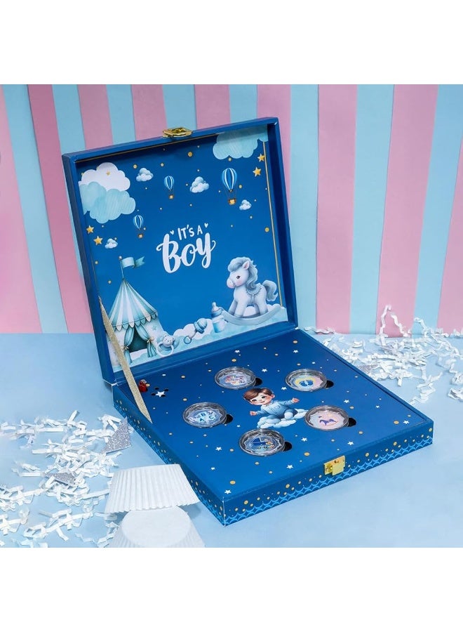 خشبو جويلز صندوق عملات معدنية من الفضة عيار 999 بوزن 12.50 غرامًا، بتصميم أغنية "إنه ولد" الموسيقية. - Image 1