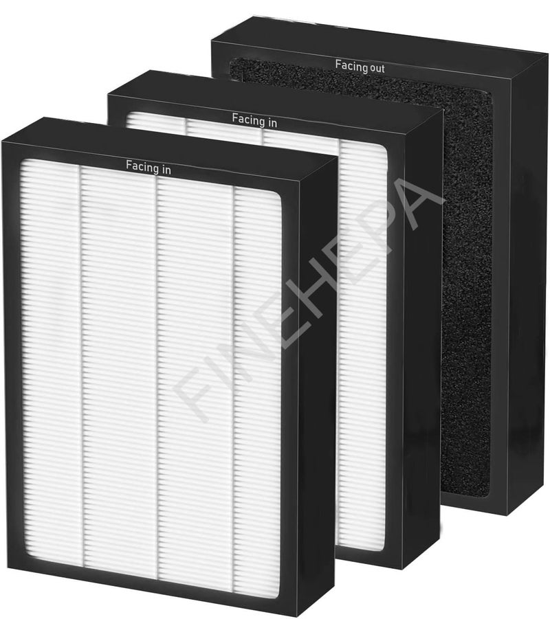 finehepa Finehepa Replacement Filter Compatible with Blueair Classic 501 503 510 550E 555EB 601 603 650E 505 605 Air Purifiers Set of 3 Premium Replacement Filter  - Image 2