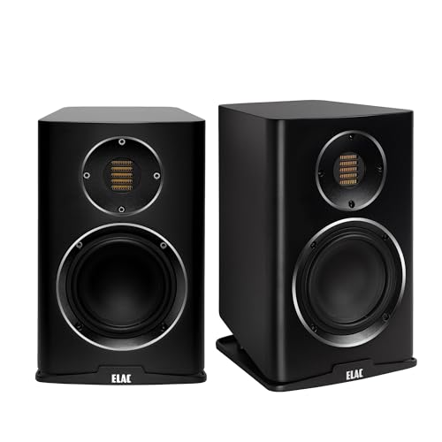 ELAC BS243.4-SB Carina Premium Bookshelf Speakers - (Pair) Satin Black - Image 1