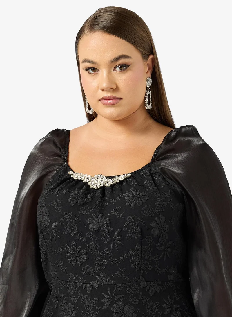 Ella Plus  A-line Lace Dress for Women | Best Price UAE