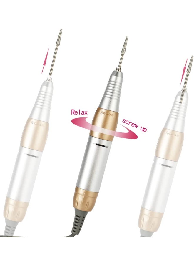 Loquat Professional Electric Drill Machine File Polisher Manicure Kit Pink - Image 3