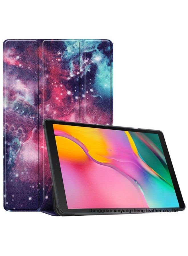 جراب تابلت Honor PadX8a مقاس 11 بوصة مع حامل ثلاثي القوائم وغطاء صلب - اللون: Galaxy - الموديلات المناسبة: جهاز تابلت Honor x8a مقاس 11 بوصة موديل 2024 - Image 1