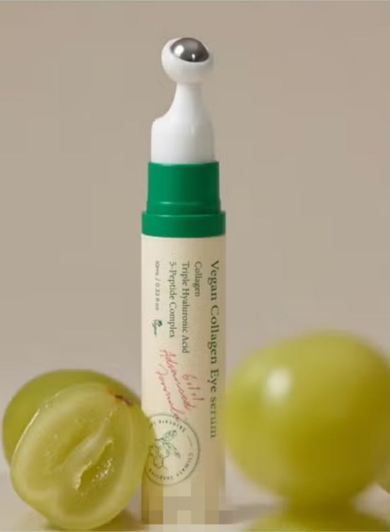 EELHOE Vegan Collagen Eye Serum — 5-Peptide Anti-Wrinkle Formula Specifically Designed for the Eye Area · Efficiently Smooths Fine Lines, Reduces Dark Circles, and Relieves Puffiness · With an Ice-Cool Massage Head for Deep Nourishment and Brightened Eyes - Image 1