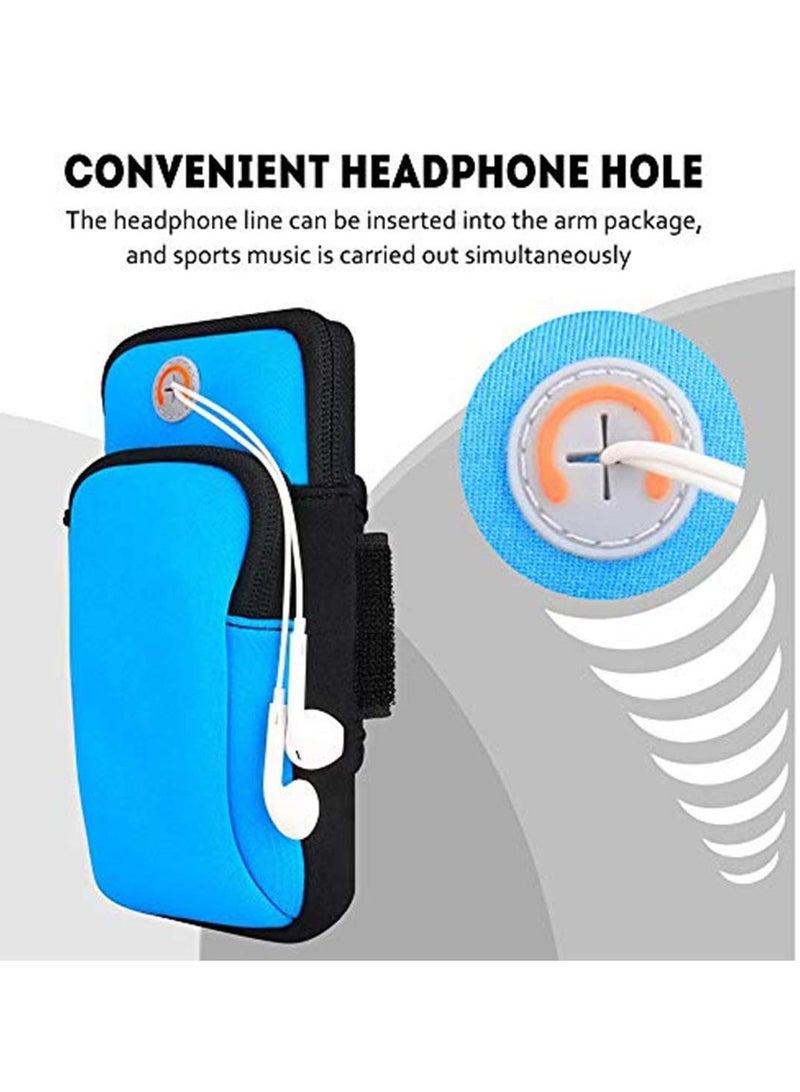Y&D MAKINGTEC Phone Armband Arm Pouch, Sports Running Holder Multifunctional Bag, Water Resistant Case for 6.5 inches 2 Pack  - Image 5