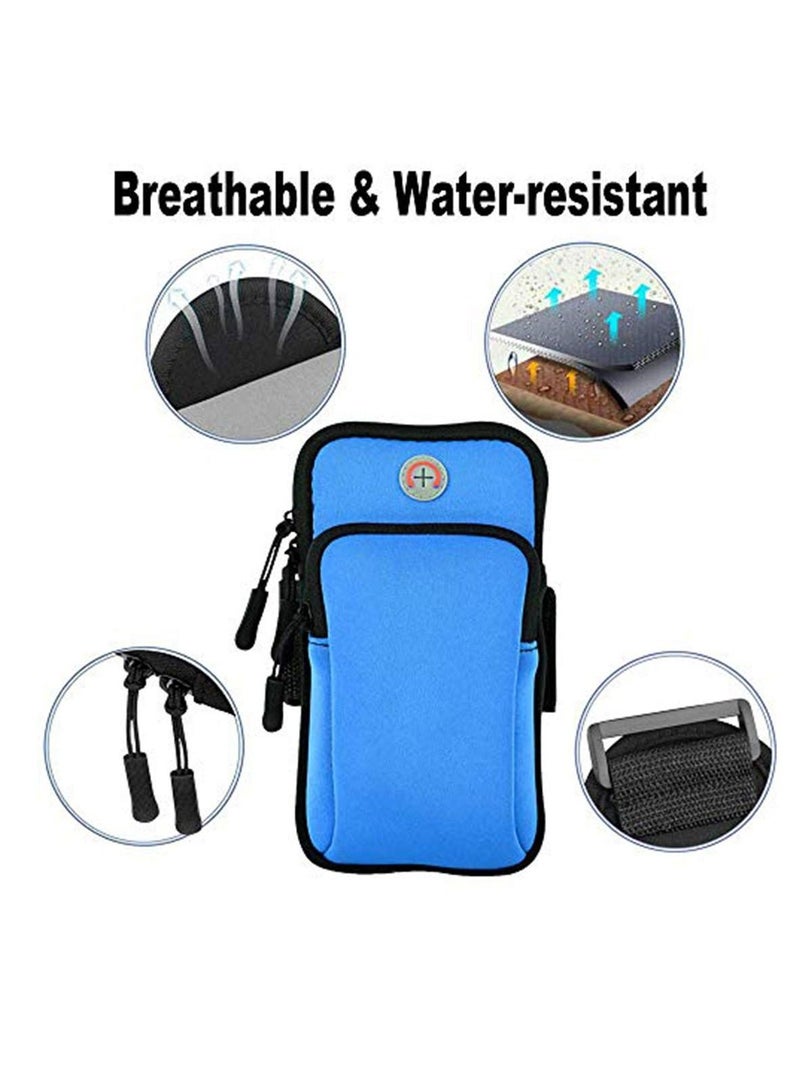 Y&D MAKINGTEC Phone Armband Arm Pouch, Sports Running Holder Multifunctional Bag, Water Resistant Case for 6.5 inches 2 Pack  - Image 3