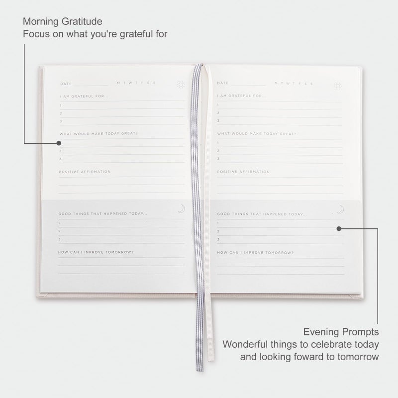&And Per Se And Per Se Gratitude Journal â€“ Five Minutes a Day to Cultivate Mindfulness, Happiness, Affirmations & Self-Reflection â€“ Undated Daily Gratitude Journal for Women & Men (Forest Green) - Image 4