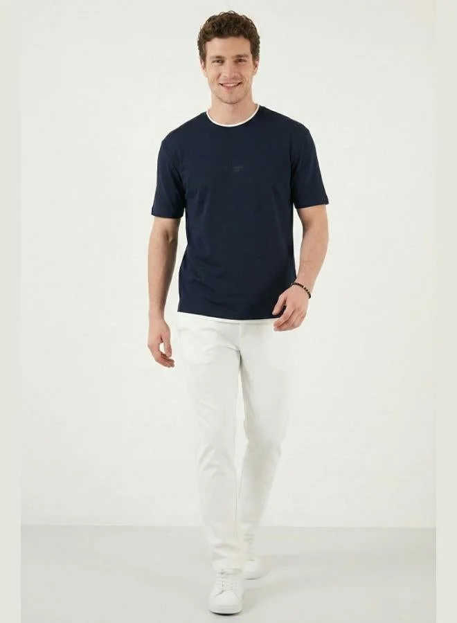 بوراتي Buratti Regular Fit Crew Neck OYSHO Fabric T-Shirt Men's T-Shirt 5904091