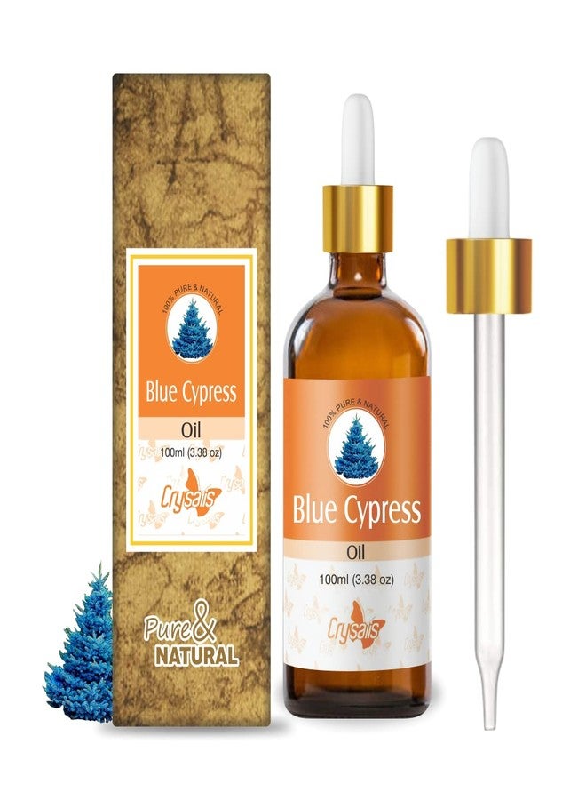 Crysalis Blue Cypress (Callitris Intratropica) Oil|100% Pure & Natural Undiluted Essential Oil Organic Standard For Skin & Hair Care|Therapeutic Grade Oil, Healthy Skin & Hair-100ML With Dropper - Image 1