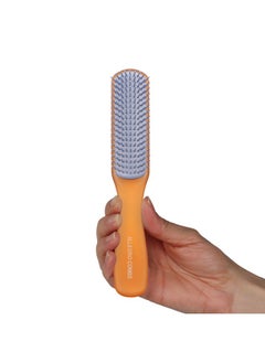Allegro Combs Scalpcaress Hair Brushes For Women Mens Brush Children Detangler Brush For Curly Hair Curly Hair Brush Slick Back Hair Brush (Browm Medium)  - Image 1