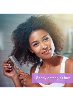 Allegro Combs Scalpcaress Hair Brushes For Women Mens Brush Children Detangler Brush For Curly Hair Curly Hair Brush Slick Back Hair Brush (Browm Medium)  - Image 5