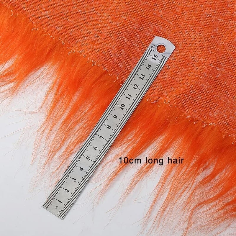 Faux Fur Faux Fur Fabric 170x50cm Fluffy Long Hair Faux Fur Fabric for Costume, Art Crafts, Photography, Home Decor Use Fake Fur Fabric for DIY, Craft Fur Decoration (Color : Pink) - Image 3