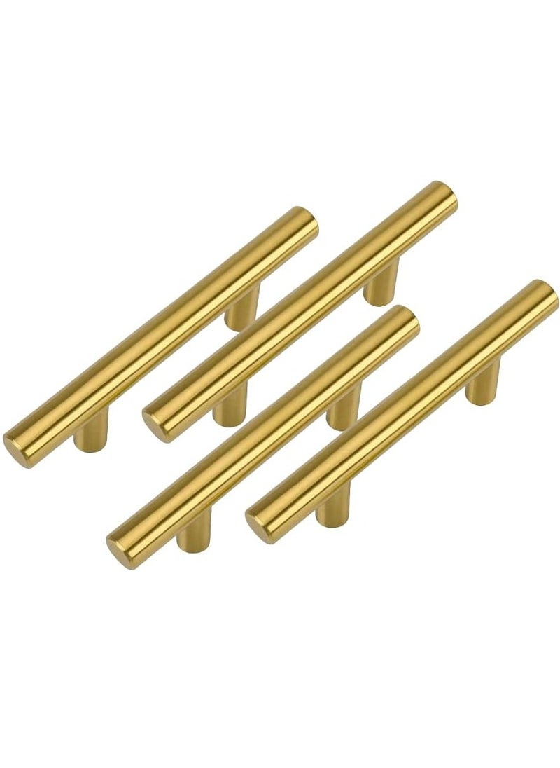 ROBUSTLINE Robustline Highly Quality Drawer Cupboard Cabinet Handle (Pack of 4) Golden - 10MM X 128MM - 161 