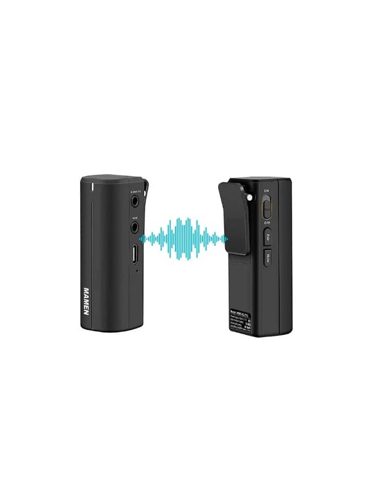 Mamen Mic WMIC-5G PRO 2.4G UHF Wireless - 1x Receiver 2x Transmitter  - Image 3
