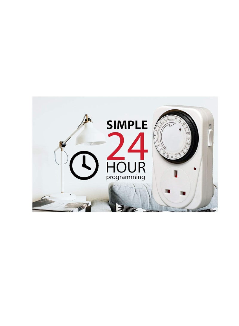 ABBASALI 24 Hour Segment Timer Switch - Energy Saver Plug Standard - Image 4