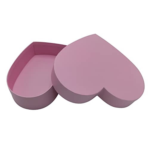 WENPACK Empty Heart Shaped Gift Box Strawberry Packaging (Pink) - Image 1