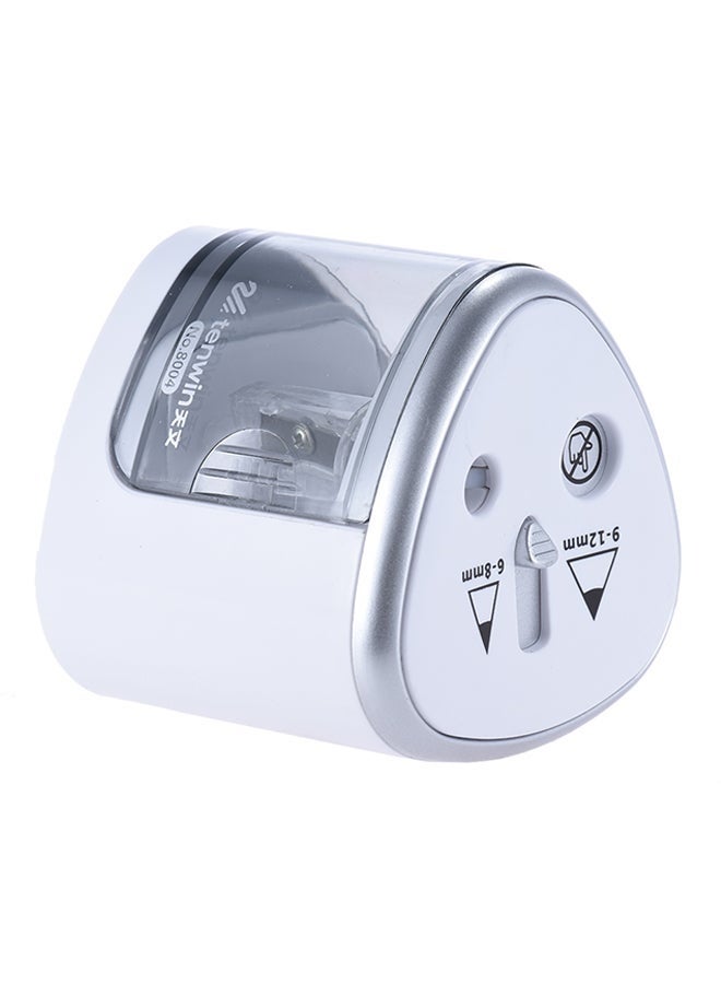 tenwin 2-Holes Electric Pencil Sharpener Silver - Image 3