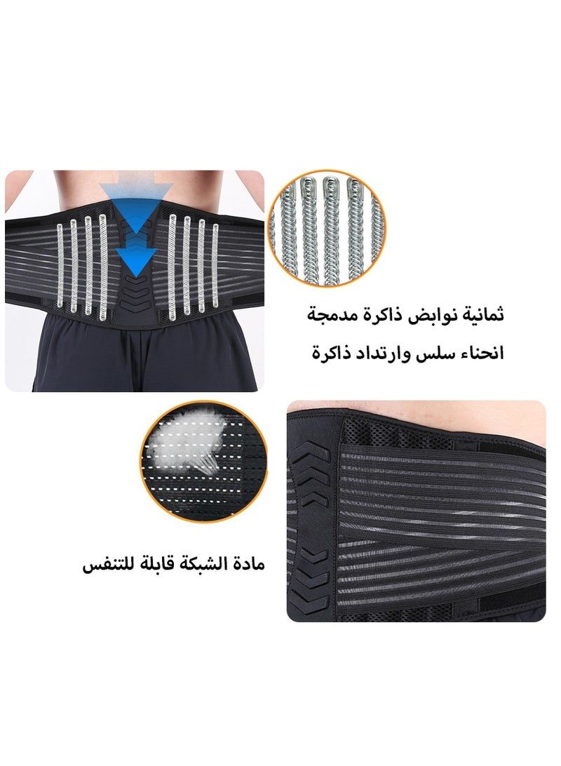 ليون هوم حزام دعم الظهر لتخفيف آلام أسفل الظهر ودعم العضلات والعمود الفقري - للرجال والنساء - Image 3