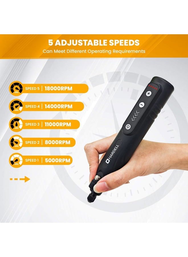 HARDELL 4v rotary tool with 35pcs accessories(black) - Image 3