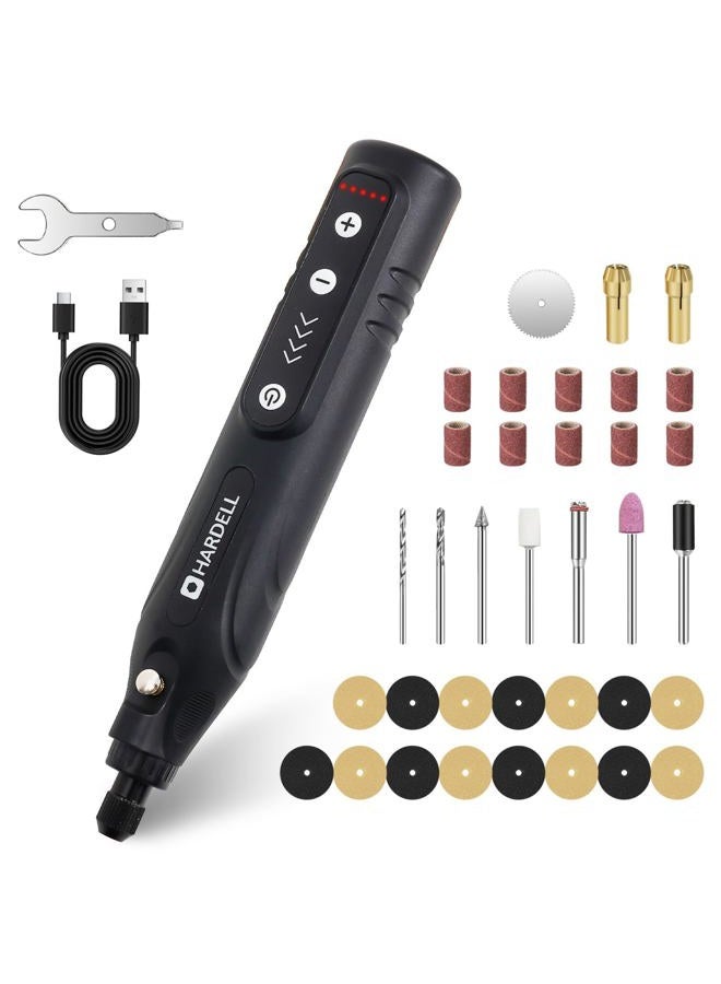 HARDELL 4v rotary tool with 35pcs accessories(black) - Image 1