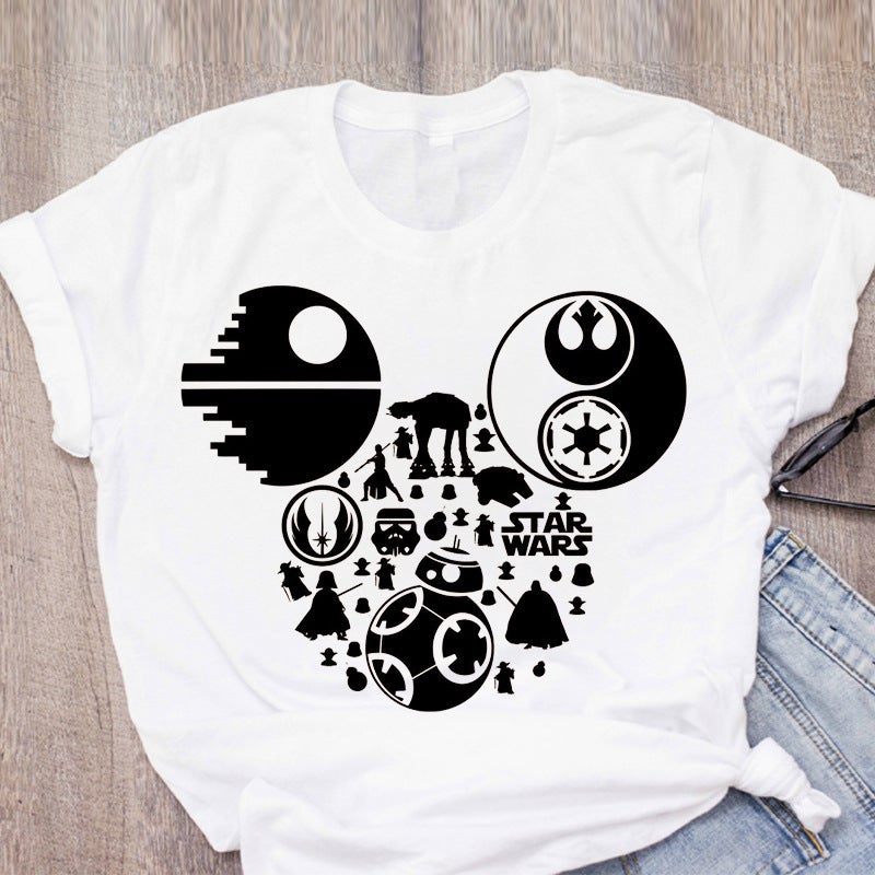 [Send on the same day] cross-border T-shirt women's short-sleeved printed T-shirt cartoon supply women's clothing - Image 2