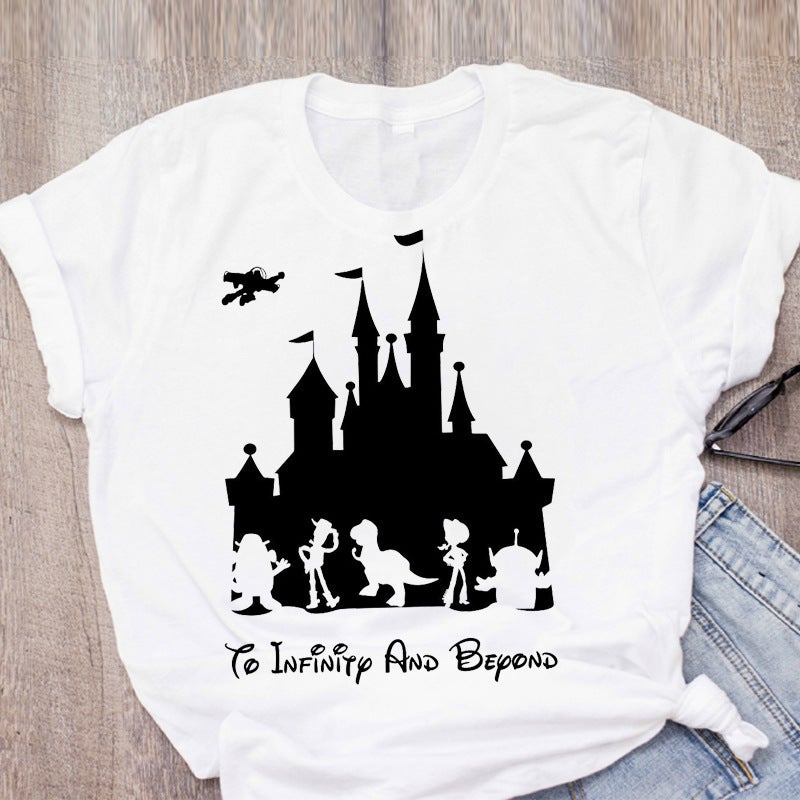 [Send on the same day] cross-border T-shirt women's short-sleeved printed T-shirt cartoon supply women's clothing - Image 3
