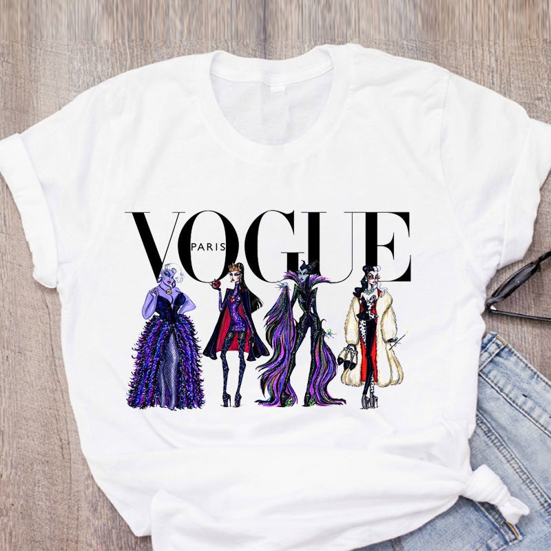 [Send on the same day] cross-border T-shirt women's short-sleeved printed T-shirt cartoon supply women's clothing - Image 4