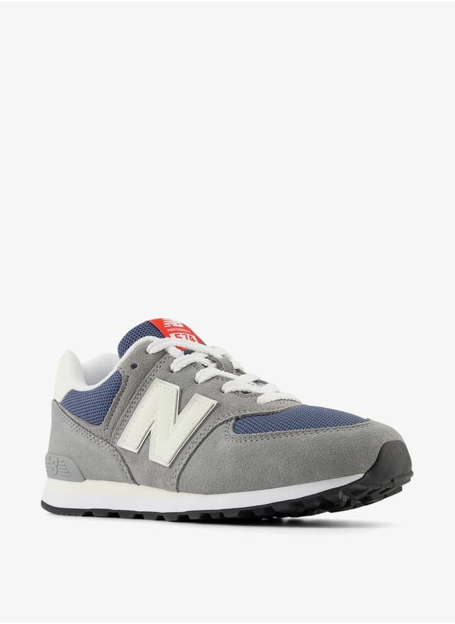 New Balance Boy's Panelled Sports Shoes with Lace-Up Closure  - Image 1
