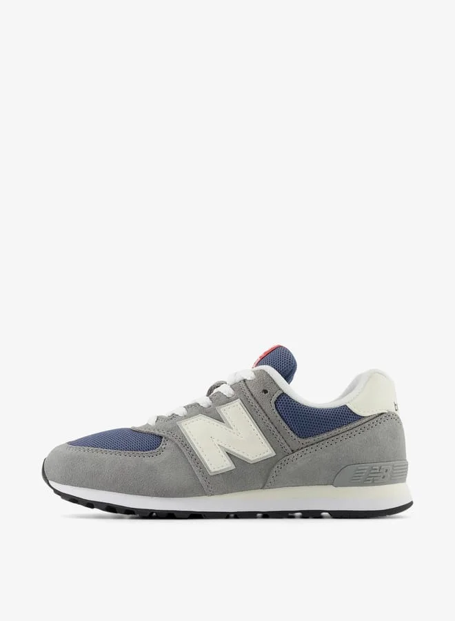نيو بالانس Boy's Panelled Sports Shoes with Lace-Up Closure