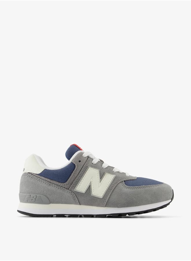New Balance Boy's Panelled Sports Shoes with Lace-Up Closure  - Image 2