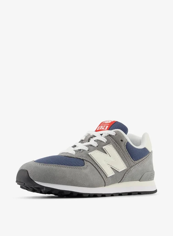 نيو بالانس Boy's Panelled Sports Shoes with Lace-Up Closure