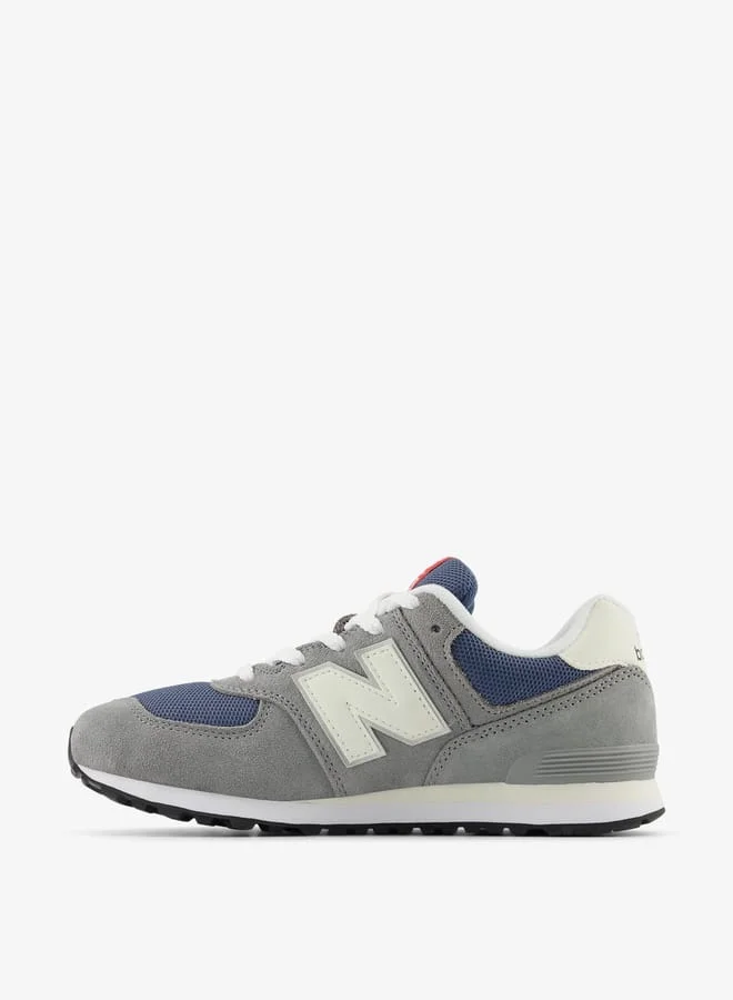 نيو بالانس Boy's Panelled Sports Shoes with Lace-Up Closure