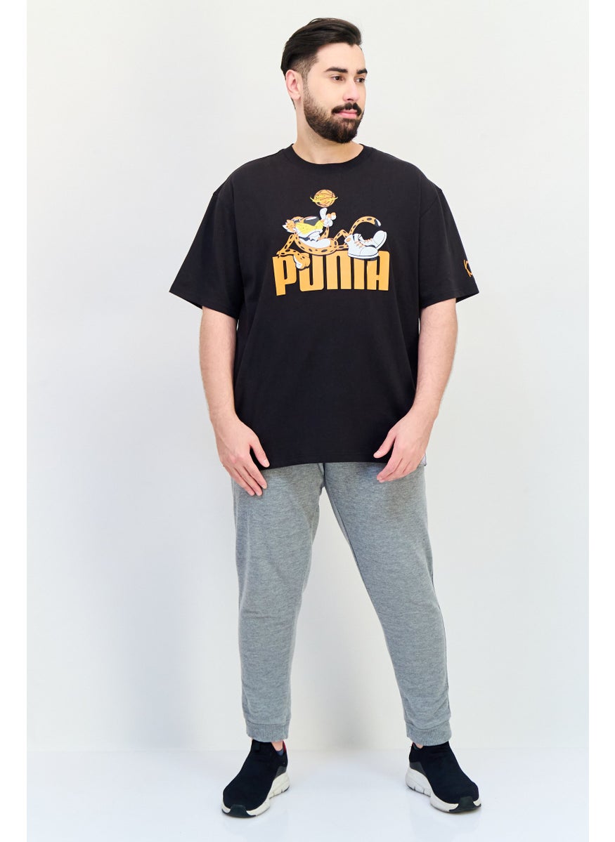 PUMA Puma x Cheetos Men Sportswear Fit Short Sleeves Outdoor T-shirt, Black  - Image 4