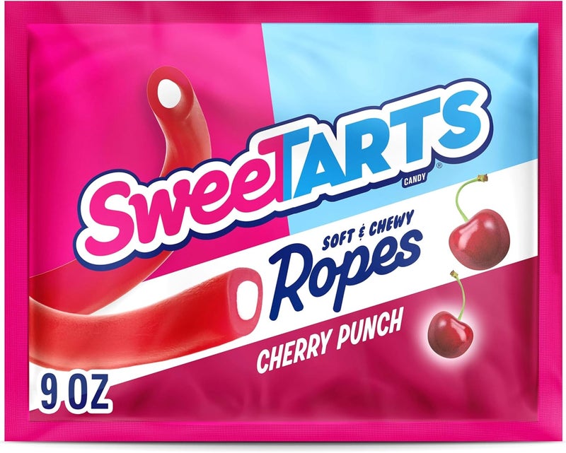 SweeTARTS حلوى سويتارتس رopes بنكهة الكرز - ناعمة ومطاطية 9 أونصات - Image 1