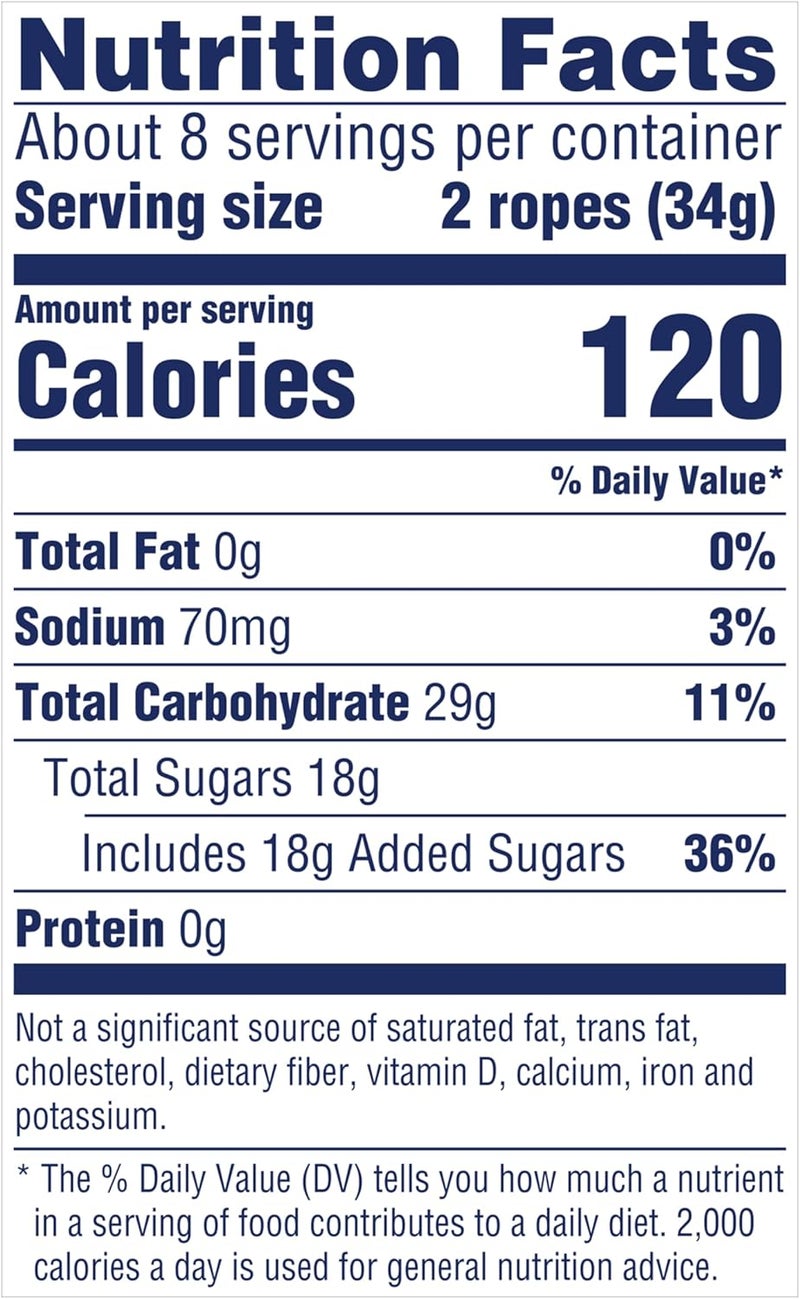 SweeTARTS حلوى سويتارتس رopes بنكهة الكرز - ناعمة ومطاطية 9 أونصات - Image 2
