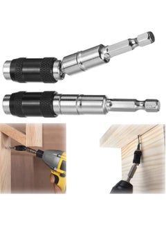 Y&D 2 Pcs Magnetic Pivot Drill Bit Holder, 1/4" Quick Release Hex Pivoting Holder with Ring, Flexible Screwdriver Screwgun Tip for Tight Spaces or Corners  - Image 1