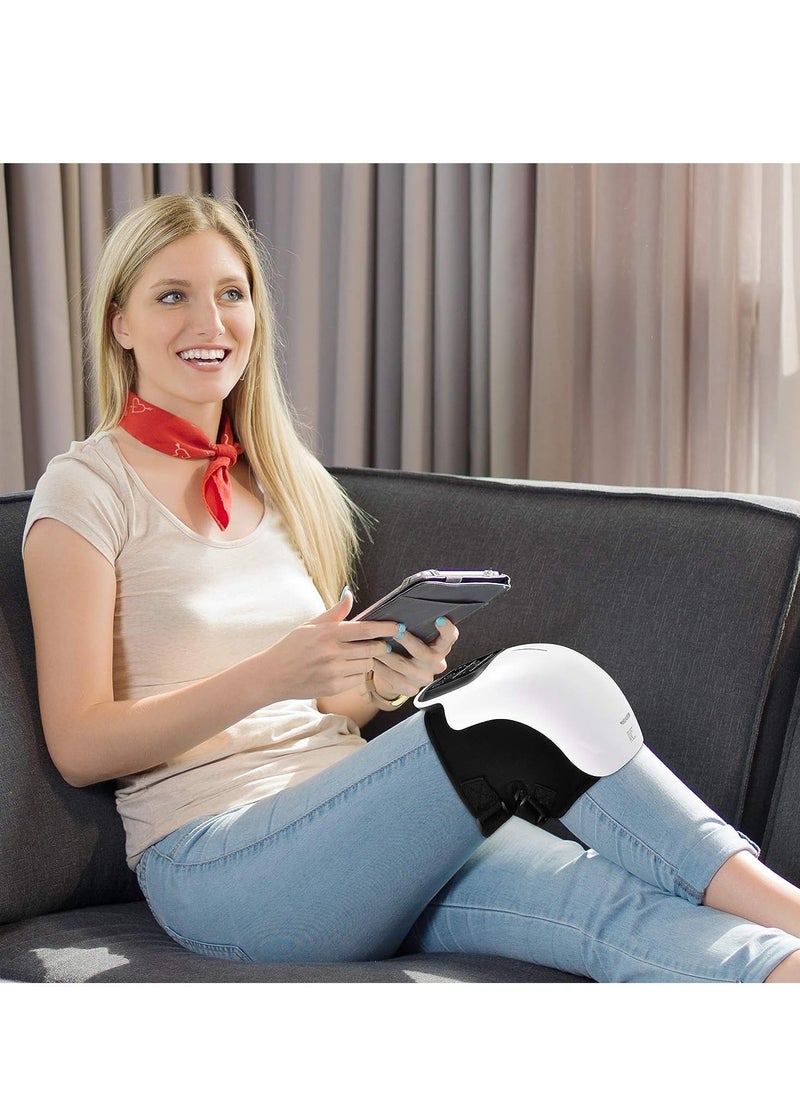 ELTRAZONE Cordless Knee Massager, FDA Registered, Infrared Heat and Vibration Knee Pain Relief for Swelling Stiff Joints, Stretched Ligament and Muscles Injuries, August 2022 Longer Knee Straps  - Image 2