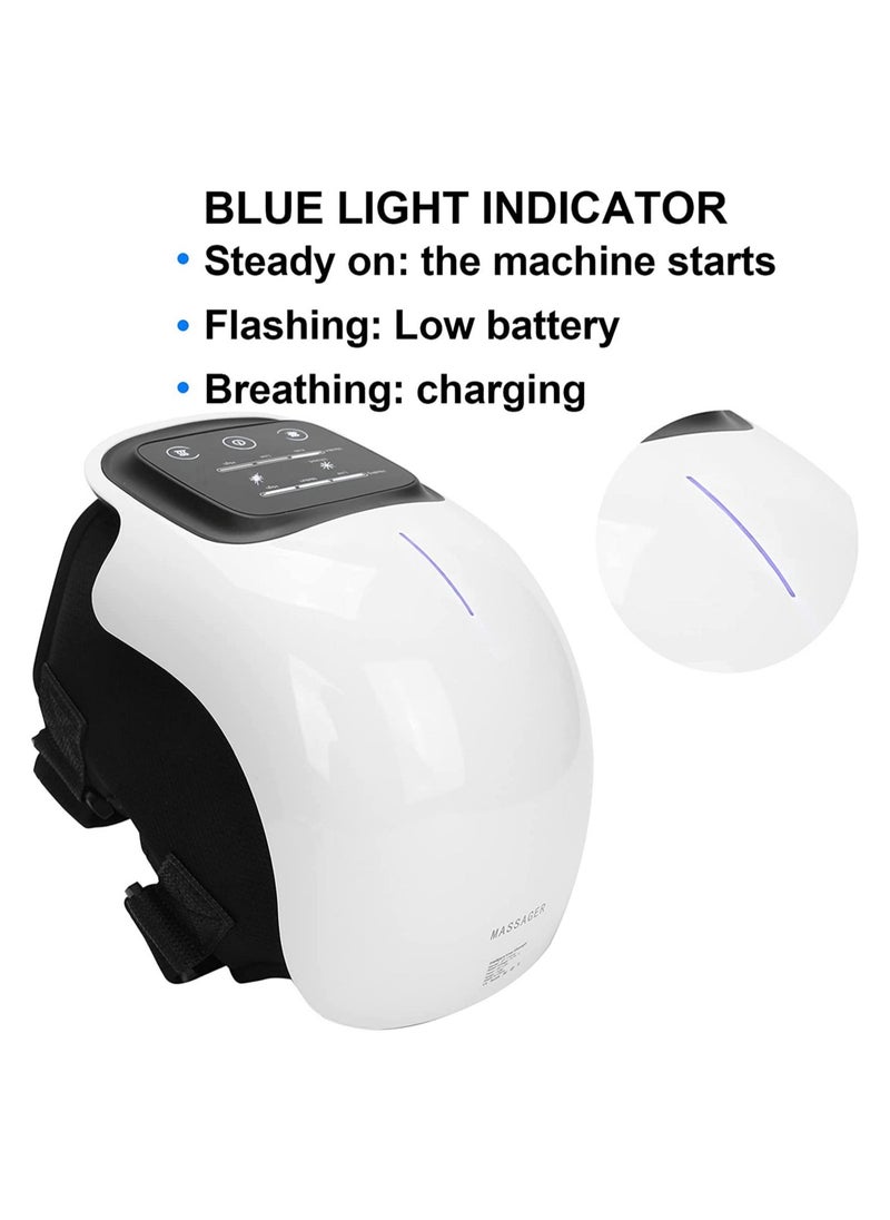 ELTRAZONE Cordless Knee Massager, FDA Registered, Infrared Heat and Vibration Knee Pain Relief for Swelling Stiff Joints, Stretched Ligament and Muscles Injuries, August 2022 Longer Knee Straps  - Image 4