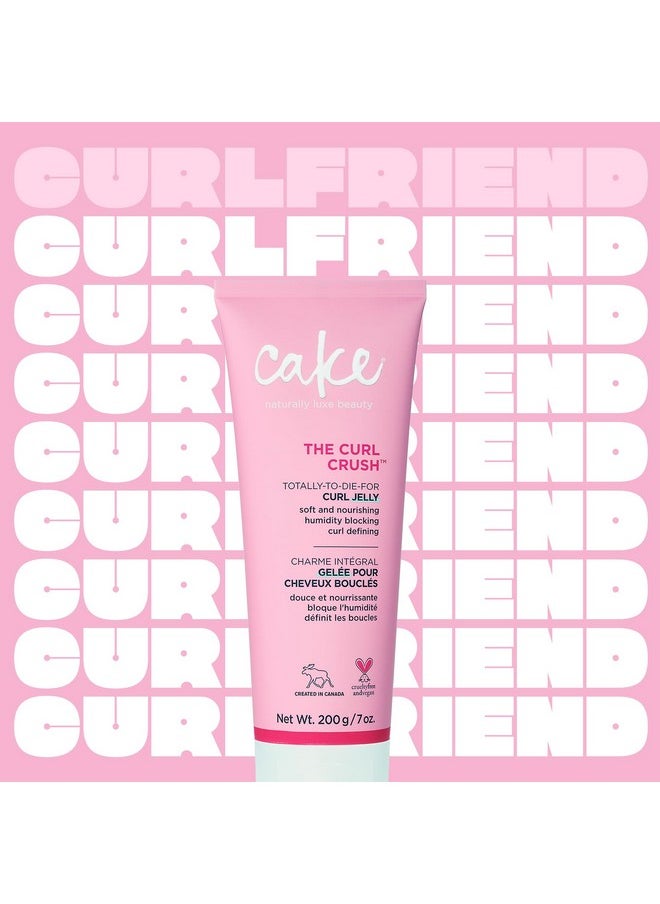 Cake Beauty - Curl Jelly, The Curl Crush - Moisturizes & Nourishes Curls - Lightweight For Soft Hold & Shiny Finish - Humidity Blocking For Frizz Control - For Curly Hair- 7 Oz / 200G - Image 1
