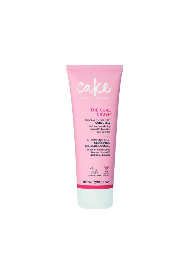 Cake Beauty - Curl Jelly, The Curl Crush - Moisturizes & Nourishes Curls - Lightweight For Soft Hold & Shiny Finish - Humidity Blocking For Frizz Control - For Curly Hair- 7 Oz / 200G - Image 1