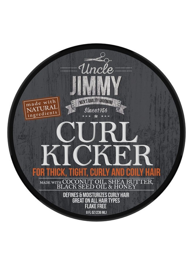 Uncle Jimmy Curl-Kicker Hair Cream for Men - Medium Hold Forming Cream - Flake Free Hair Styling Cream with Black Seed Oil and Honey 8 Fl Oz - Image 2