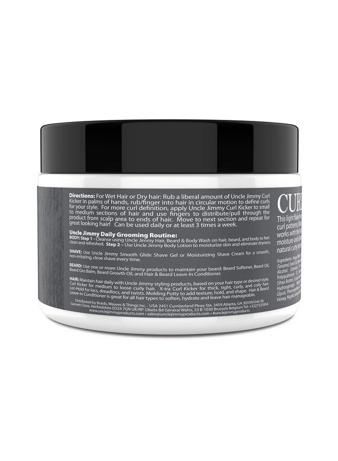 Uncle Jimmy Curl-Kicker Hair Cream for Men - Medium Hold Forming Cream - Flake Free Hair Styling Cream with Black Seed Oil and Honey 8 Fl Oz - Image 4