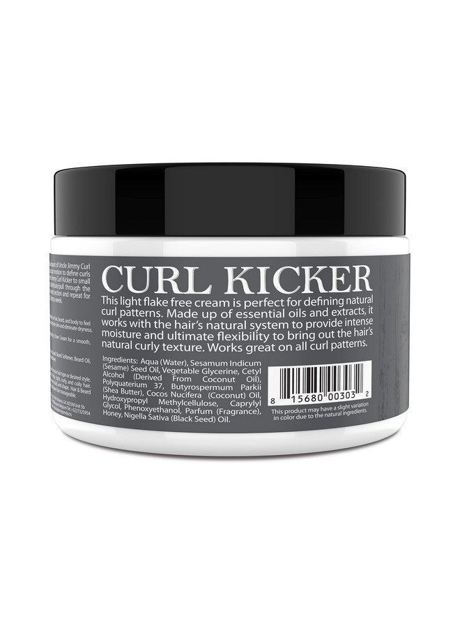 Uncle Jimmy Curl-Kicker Hair Cream for Men - Medium Hold Forming Cream - Flake Free Hair Styling Cream with Black Seed Oil and Honey 8 Fl Oz - Image 3