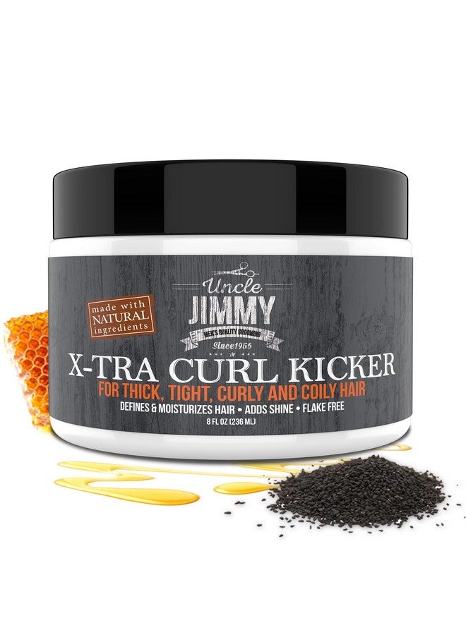 Uncle Jimmy Curl-Kicker Hair Cream for Men - Medium Hold Forming Cream - Flake Free Hair Styling Cream with Black Seed Oil and Honey 8 Fl Oz - Image 5